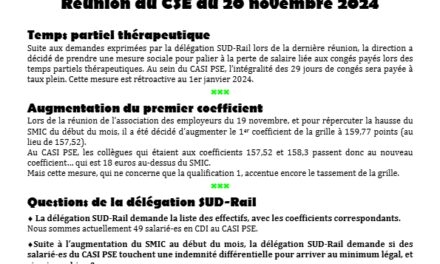 CASI PSE La lettre des délégué-es