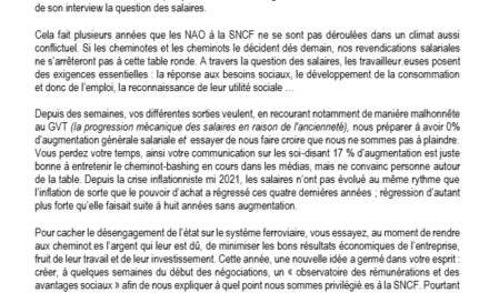 NAO Les engagements non tenus !