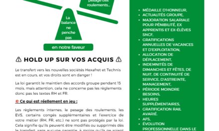 Info Nego Fret Hold Up sur vos acquis