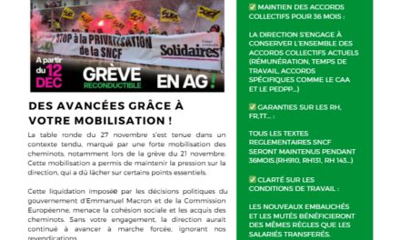 INFO NEGO 27 novembre