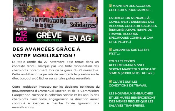 INFO NEGO 27 novembre