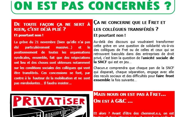 Le mutin Gare&Co Grève le 11/12, On est pas concernés ?