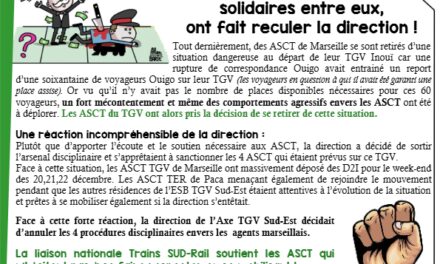 Incontrolables La sureté des ASCT avant tout !