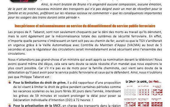 Des propos indécents, la démission comme seule solution !