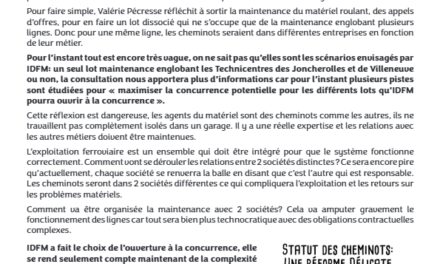 Luttes Sociales Ouverture à la concurrence des lignes D&R