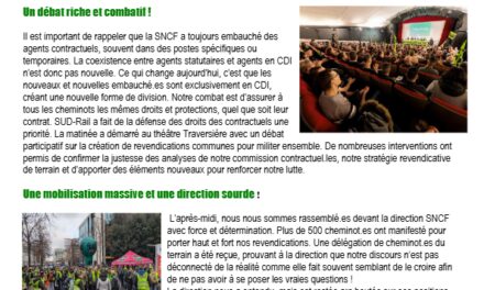 Statutaires et Contractuel·les : Ensemble pour l&rsquo;égalité des cheminot.es !