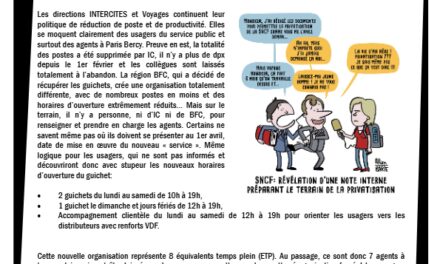 Bercy laissé à l&rsquo;abandon par les directions SNCF!