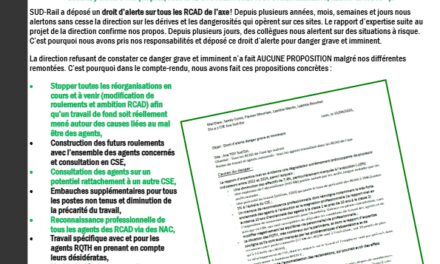 Droit d’Alerte dans les RCAD !!!