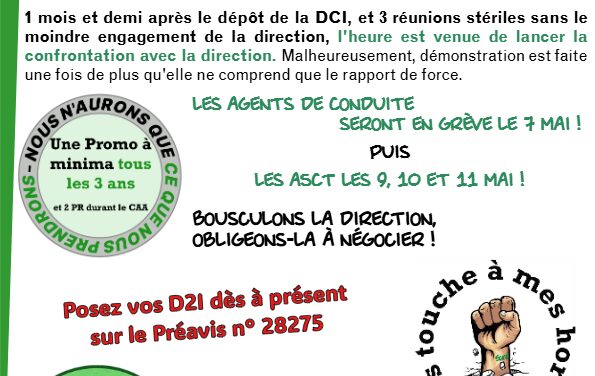 Les 9, 10, 11 mai, les ASCTseront tou(te)s en Grève !