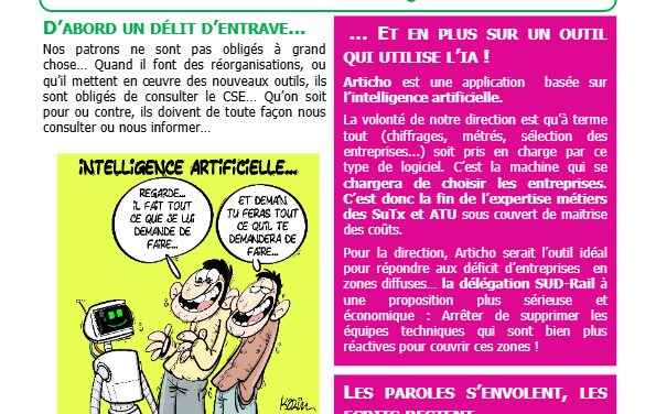 Le Mutin de Gares&Connexions Délit d&rsquo;entrave / Logiciel Articho