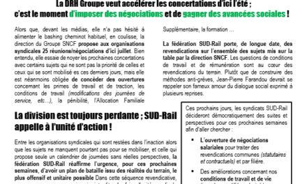 Nos mobilisations ont affaibli la direction !