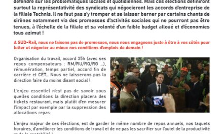 TECHNIS UNE ÉLECTION PAS COMME LES AUTRES !