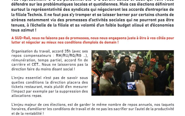 TECHNIS UNE ÉLECTION PAS COMME LES AUTRES !