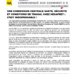 UNE COMMISSION CENTRALE SANTÉ, SÉCURITÉET CONDITIONS DE TRAVAIL CHEZ HEXAFRET : C’EST INDISPENSABLE !