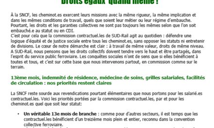 À statut égal, droits égaux !