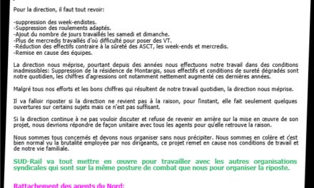 GCB, LA DIRECTON NOUS MEPRISE