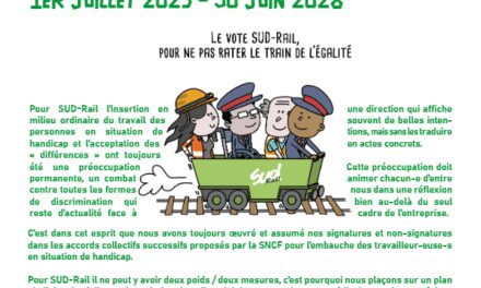 SUD-RAIL SIGNE L’ACCORD EN FAVEUR DE L’EMPLOI DES TRAVAILLEUR-EUSE-S EN SITUATION DE HANDICAP