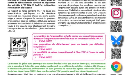 TGV/ICTout changer pour que rien ne change!