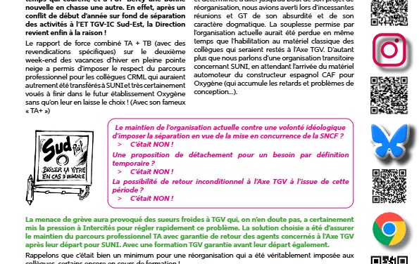 TGV/ICTout changer pour que rien ne change!