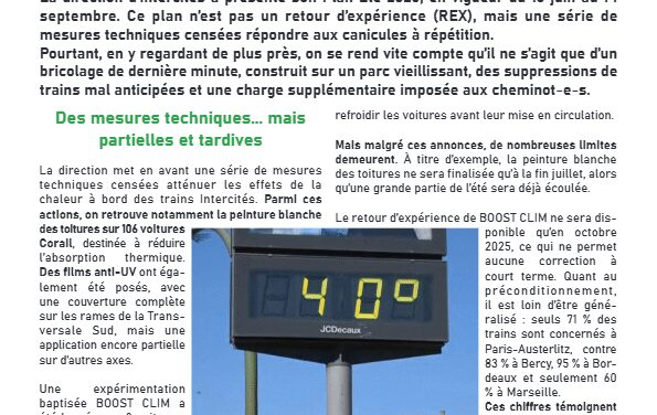 UN ÉTÉ SOUS HAUTE TENSION…ET SANS RÉELLE ANTICIPATION !