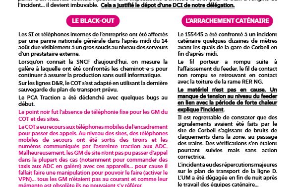 DCI DEDP D&R : Black-out numérique