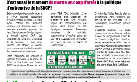 Le 10 septembre, il faut taper très fort !