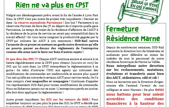 Journal OUIGO / Octobre