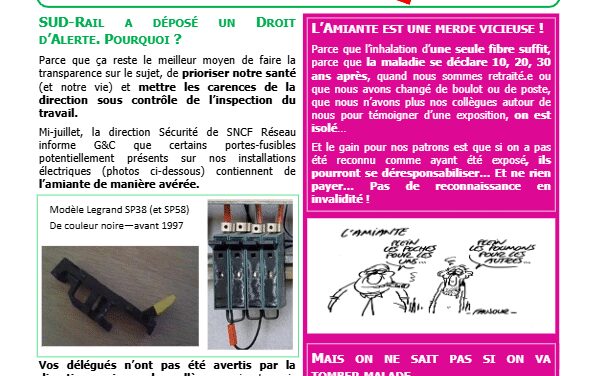Le Mutin de Gares&Co : Danger Amiante