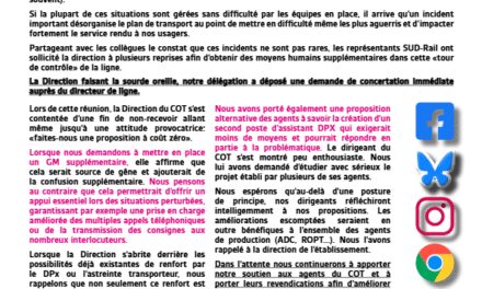 DCI COT Lignes D&R : Faites-nous une proposition à coût zéro !