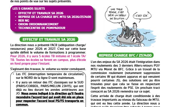 TABLE RONDE LES ENJEUX 2026 (de la direction)