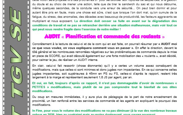CR ILE ET TGV Sud-est 26 Novembre 2025