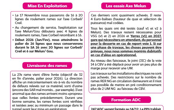 Tract Comité RER NG D/R Novembre 2025