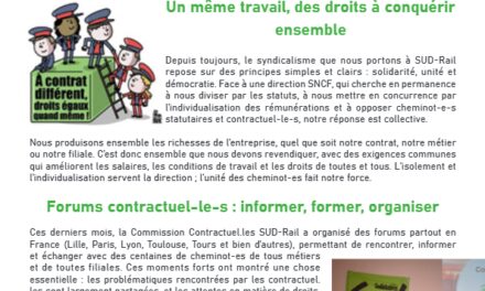 NAO du 13 janvier : un même travail, des droits à conquérir ensemble !