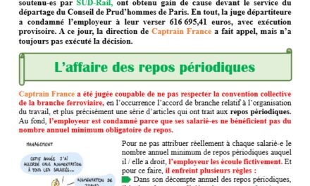 Captrain L’affaire des repos périodiques