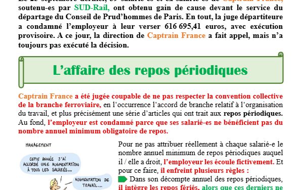 Captrain L’affaire des repos périodiques