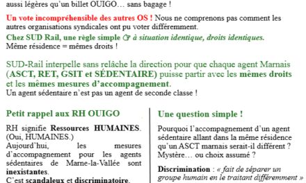 OUIGO / Fermeture de la résidence de Marne la Vallée.