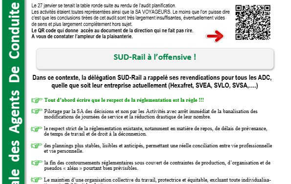 LN ADC : Table ronde audit planification : le grand bluff !!