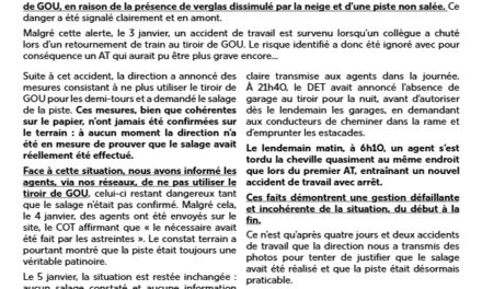 DCI DEDP D/R « Alertes ignorées, agents en danger »
