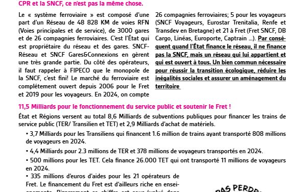 Ras-le-bol des Fake news sur la SNCF…sans aucune réaction de la direction!