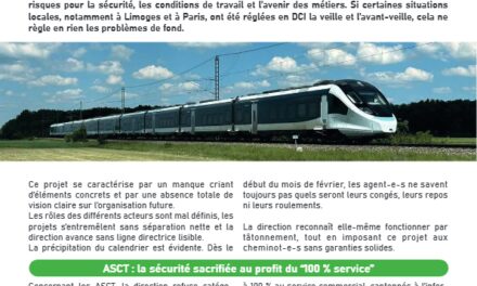 La mission sécurité des asct sacrifiée