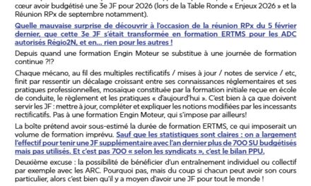 JF 3 en 2026 le tour de passe-passe de la Direction