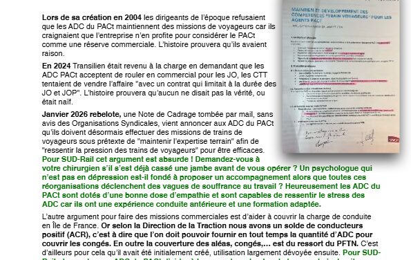 Compte Rendu audience Trains Voyageurs au PACt