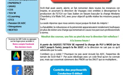 ILE TGV SUD EST du 18 mars 2026