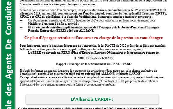 LN ADC : retraite supplémentaire Allianz, les dernières évolutions