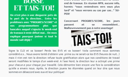 À l’ESO PLA, bosse et tais-toi!