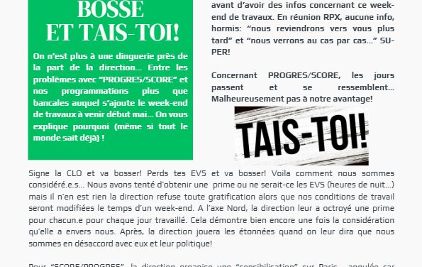 À l’ESO PLA, bosse et tais-toi!