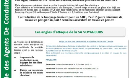 Liaison Nationale ADC : l’accord temps de travail, les masques tombent !