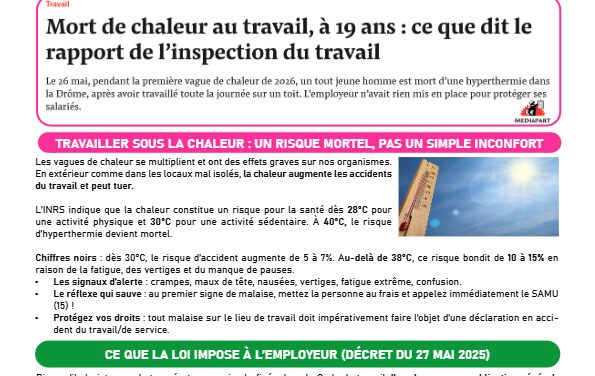 ALERTE CANICULE