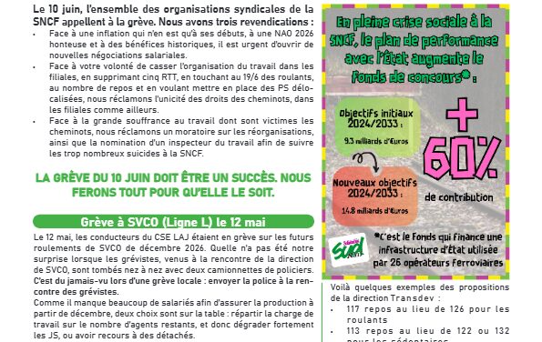 Le Fer Peinard : Grève unitaire le 10 juin