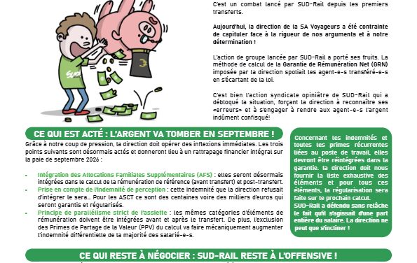 VICTOIRE SUR LA GARANTIE DE RÉMUNÉRATION.